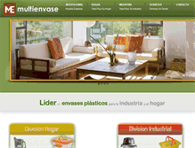 Tablet Screenshot of multienvase.com